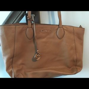 Michael Kors large tan Jet Set tote
